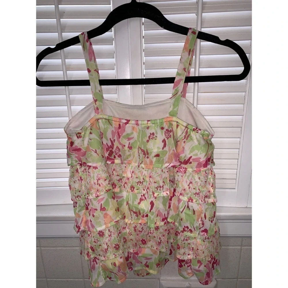 Justice Just For Girls Multicolor Ruffle Bow Tank